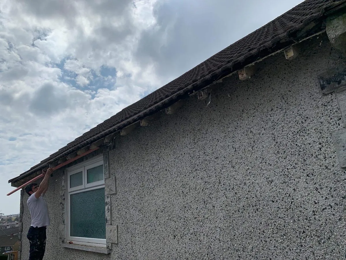 White uPVC fascias and soffits on a bungalow in St Agnes
